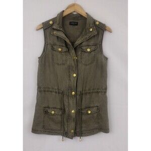 Celebrity Pink Army Green  Cargo Utility Vest Pockets Women’s Size Small
